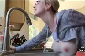 I fucked my classmate in the kitchen