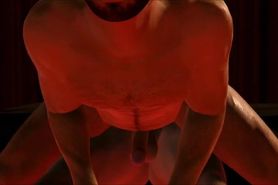 3D GAY POV Animation - Hard screw in fetish club ends with face full of cum