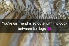 I screw your girlfriend's pussy with my bare cock soon [Snapchat. Cuckold]