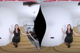 Asian PussyKat in naughty VR porn solo