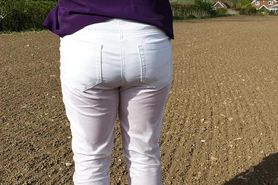 Casually pissing my white jeans in public! From my 1st compilation  )