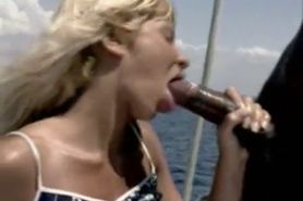 Blonde fucked on boat