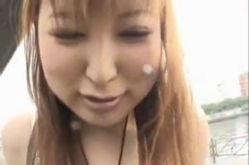 Runna Sakai Asian chick shows off cute part2 - video 1