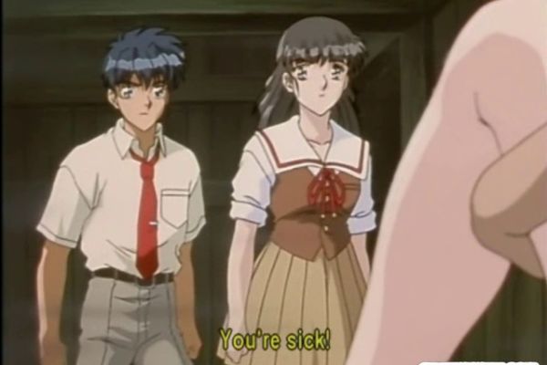 Anime Schoolgirl Tits - Japanese anime schoolgirl gets squeezed her tits by pervert ...