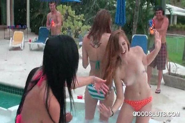 Nasty Girl Sex Party - College nasty girls getting slutty at a pool sex party ...