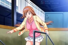 Redhead anime school doll seducing her cute teacher