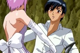 Busty Pink Haired Hentai Cutie Riding On Hard Cock