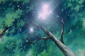 Outdoor romantic hentai fucking scene with naked doll