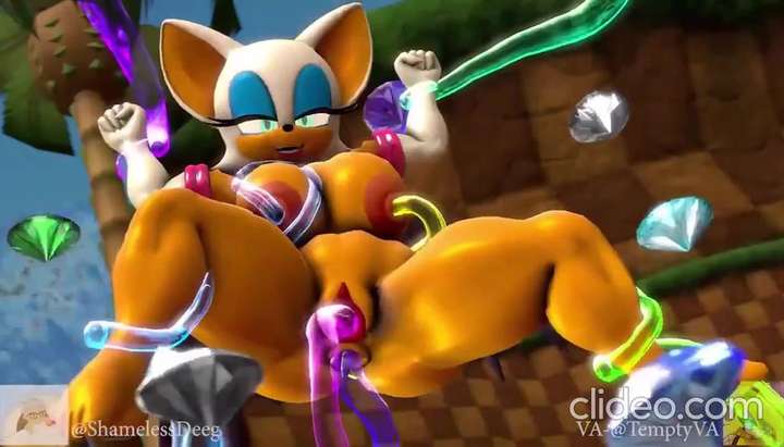 Sonic Animated Porn - Sonic Team - Rouge the Bat animation With sound - Tnaflix.com