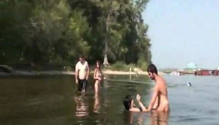 Amateur Nude Fishing - REALGFSEXPOSED - Fishing with some nude Russian teens - Tnaflix.com