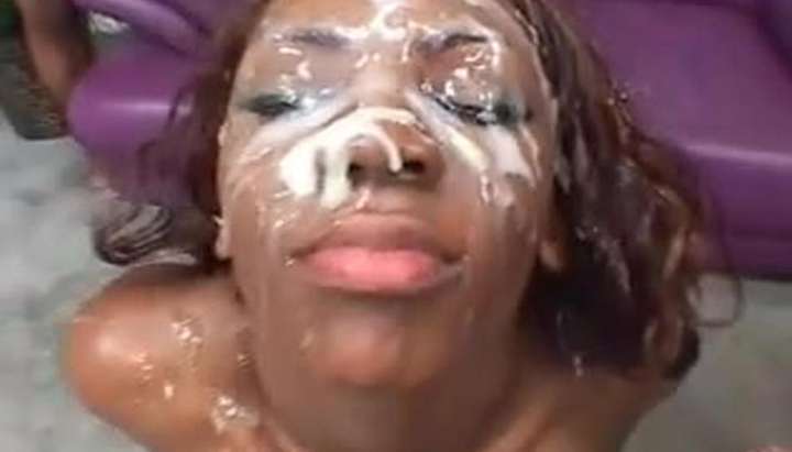 Ebony Bukkake - Ebony bukkake slet TNAFlix Porn Videos