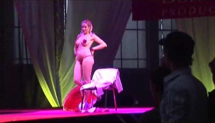 Big Breast Stripping - Scandal on stage horny stripper with big breasts toying - ScandalOnStage  TNAFlix Porn Videos