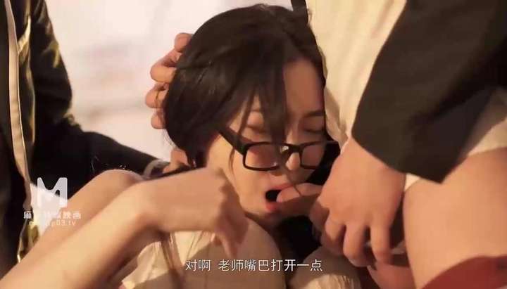 Chinese Teacher Threesome - Tnaflix.com