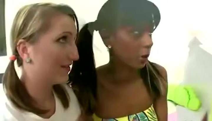 Lesbian interracial threesome with an old fat woman, white teen and black  teen girl - Tnaflix.com