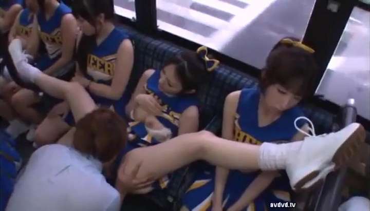 FLEXIBLE CHEERLEADERS ON THE BUS (Uta Kohaku, Azumi Mizushima) -  Tnaflix.com, page=3