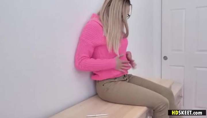 Blonde teen calls lover to fuck tight pussy Porn Video - Tnaflix.com