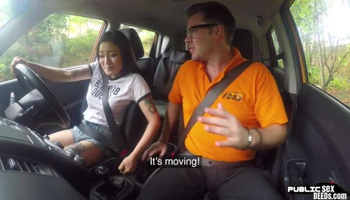 Asian Public Sex In Moving Cars - FAKEHUB - Asian driving student public fucked outdoor in car by tutor  TNAFlix Porn Videos