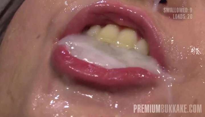 Premium Bukkake - Kristy Black gulps 52 mouthful cum loads (What She)  TNAFlix Porn Videos