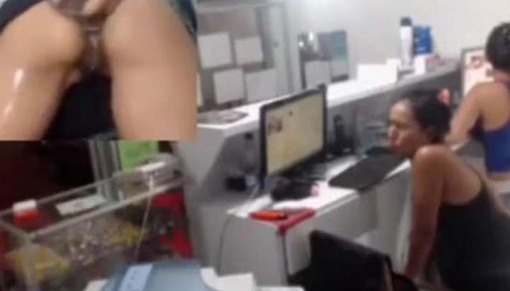 Anal Dildo Work - Anal dildo webcam show at work TNAFlix Porn Videos