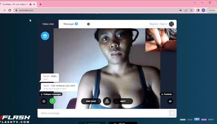 Black Girl Webcam Chat - Black girl show boobs Porn Video - Tnaflix.com