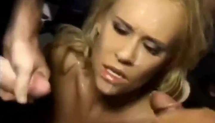 720px x 411px - Unhappy angry bukkake. Keep cumming on her face anyway, slut TNAFlix Porn  Videos