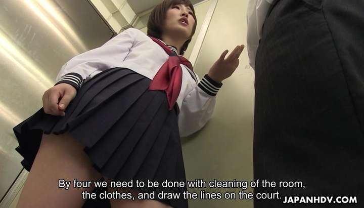 Japanese schoolgirl, Kaede Oshiro shows pussy to a friend, uncensored -  Tnaflix.com, page=5