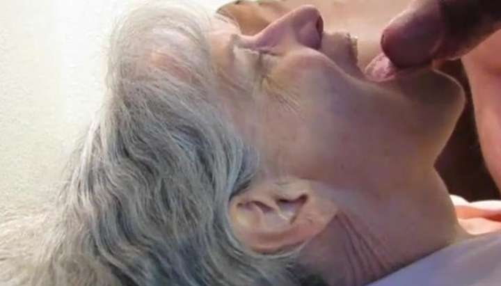 Granny Blowjob And Cum - Grey haired granny blowjob and cum in her mouth TNAFlix Porn Videos