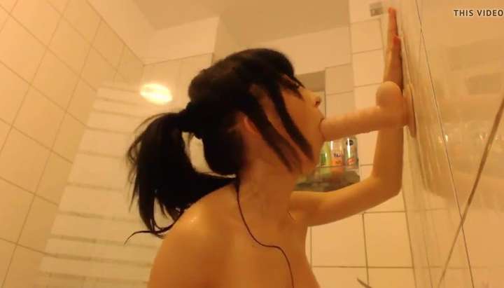 Large Shower Porn - Big Tit Girl Stuffs Herself With Large Dildo In The Shower TNAFlix Porn  Videos