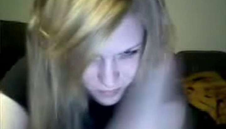 18 year old cute blonde teen stripping on webcam - Tnaflix.com