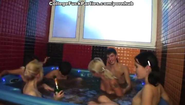 720px x 411px - Young students group fucking in hot tub - Tnaflix.com