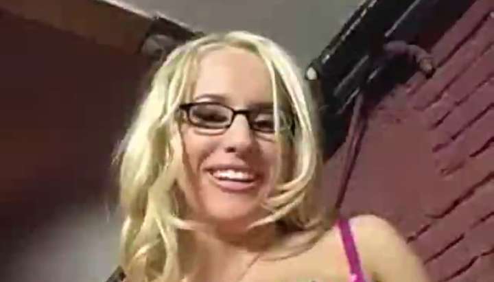 Big tit blonde Cassicy Blue gets her a facial on her glasses Porn Video -  Tnaflix.com