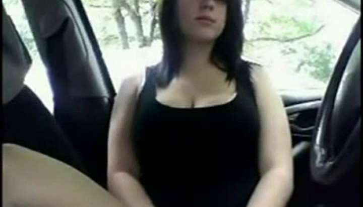Brunette Porn Car - Shy brunette teen flashes big tits in car Porn Video - Tnaflix.com