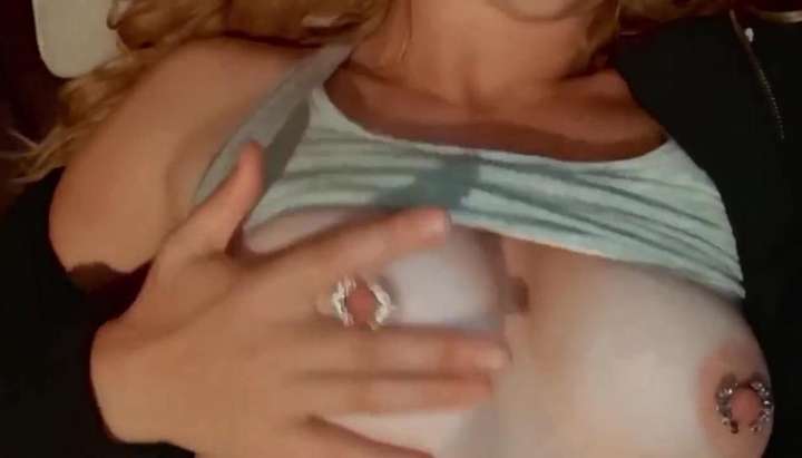 Blonde college girl plays with her new diamond nipple piercings TNAFlix Porn  Videos