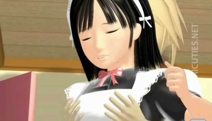 3d Cartoon Maid Porn - 3D hentai maid licking a hard penis TNAFlix Porn Videos