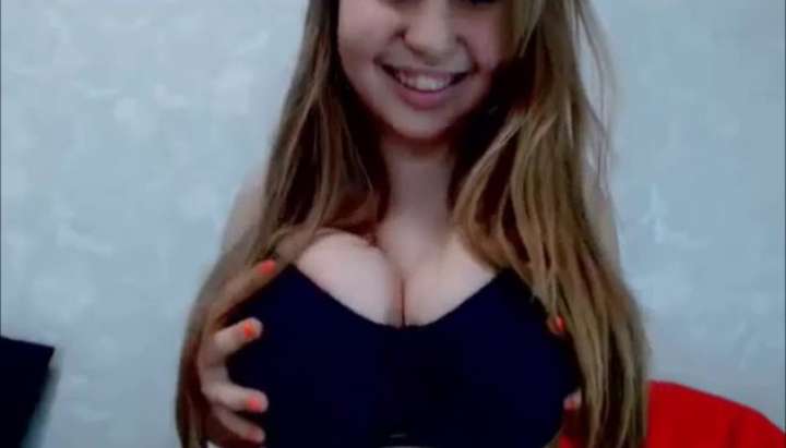 Webcam Teen Masturbating Big Tits - Teen With Natural Big Boobs Masturbating - Tnaflix.com