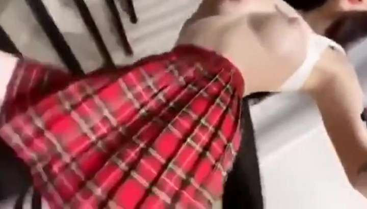 Noughty school girl in short skirt walking with anal plug TNAFlix Porn  Videos