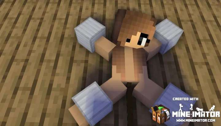 minecraft girl tied up on the floor and fucked by machine - Tnaflix.com