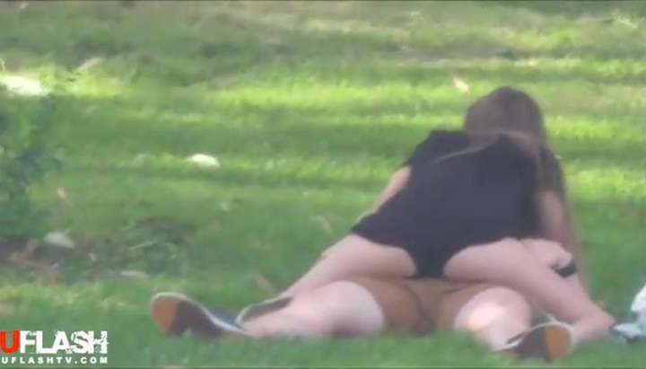 Couple caught Dry Humping In A Park - Tnaflix.com