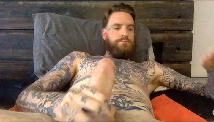 Tattoo Dick Porn - Hot straight tattooed guy fat dick - Tnaflix.com