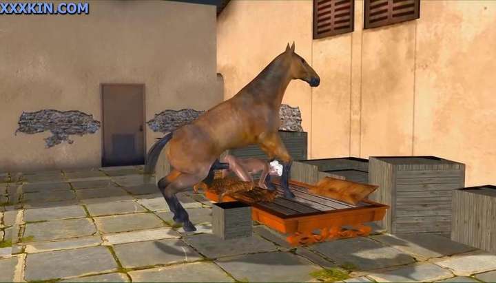 Two Horse Dick In Pussy - 3D Animation - Ciri with Horse - Tnaflix.com