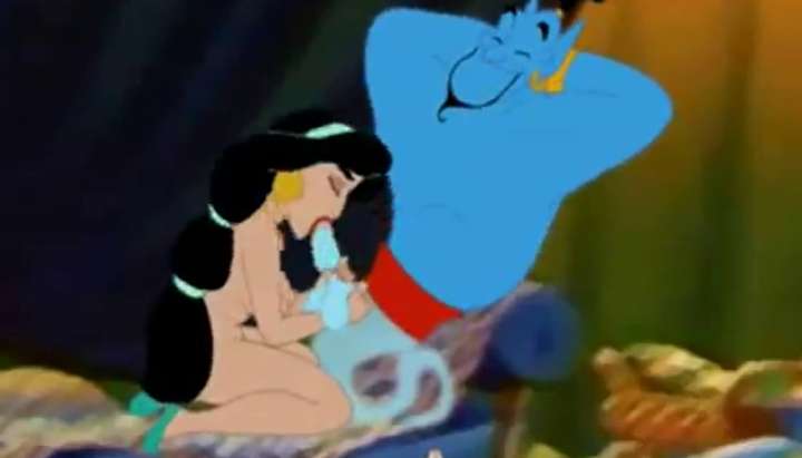 Jasmine is sucking Genie`s dick - video 1 - Tnaflix.com