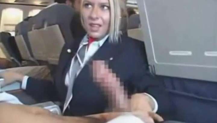 Blonde Flight Attendant Group Sex - Flight Attendant BJ - Tnaflix.com