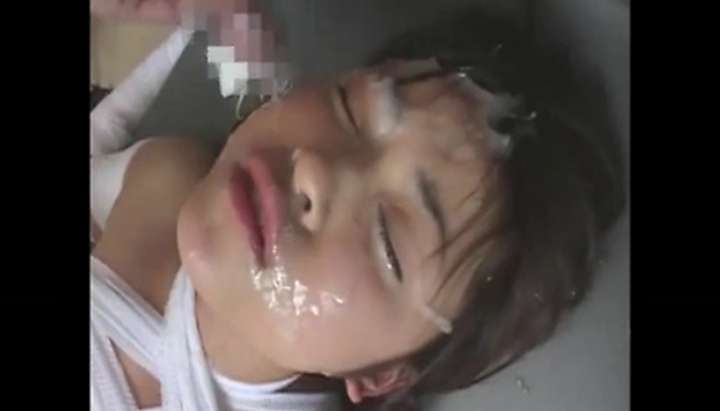 Japanese bandage girl with eyepatch bukkake (Asuka Sawaguchi) - Tnaflix.com