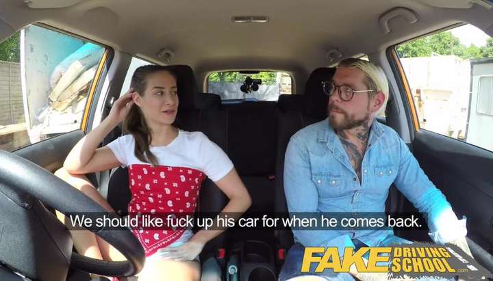 Fake Driving School Horny learners dirty secret suck and screw session -  Tnaflix.com