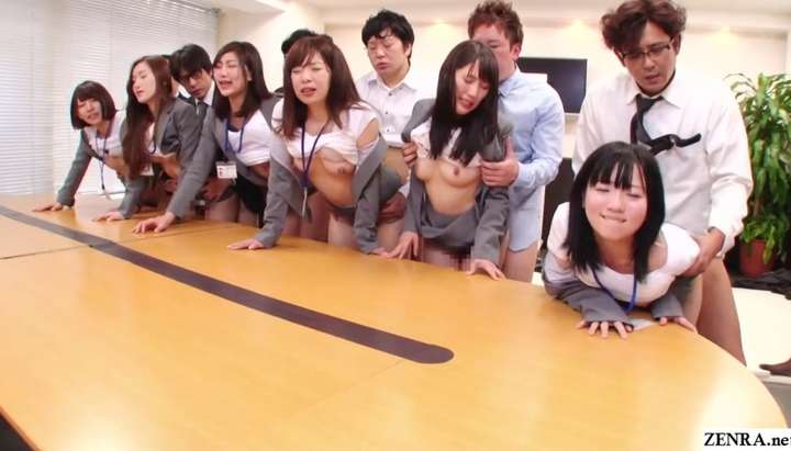 Huge Group Porn - ZENRA | SUBTITLED JAPANESE AV - JAV huge group sex office party in HD with  Subtitles - Tnaflix.com