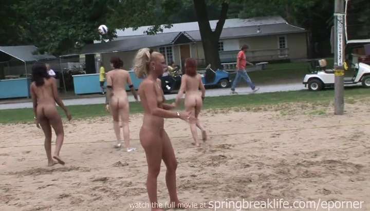 Topless Girl Beach Volleyball - Naked Beach Volleyball - Tnaflix.com