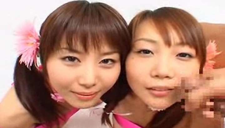 2 Japanese Girls Bukkake - 2 Asian girls bukkake - Tnaflix.com