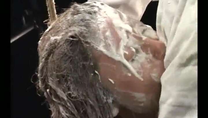 Wam - WAM Japanese girl gives head covered in cream and chocolate - Tnaflix.com