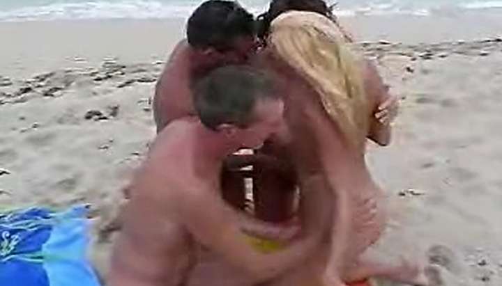 Nikki Hunter Plays with Guys at Nude Beach 2 by snahbrandy - Tnaflix.com