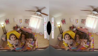 Naughty America - Super cute college coeds Charly Summer Kourtney ...